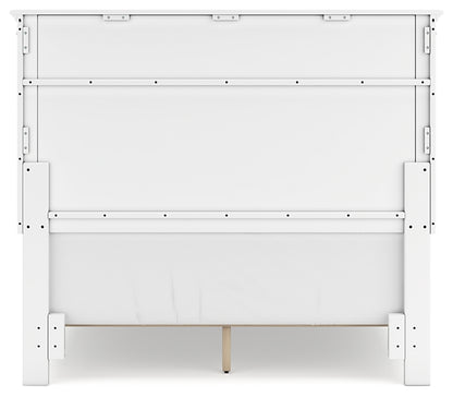 Fortman  Panel Bed With Mirrored Dresser And Nightstand