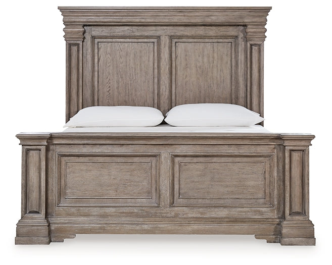 Blairhurst  Panel Bed With Mirrored Dresser And Nightstand