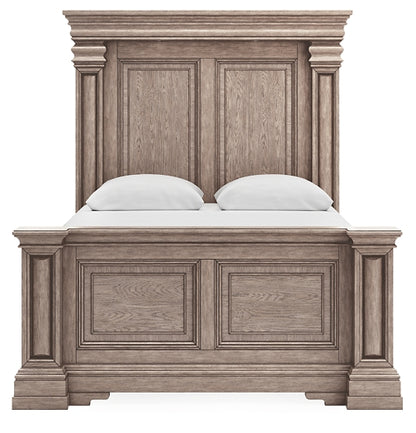 Blairhurst  Panel Bed With Mirrored Dresser, Chest And Nightstand