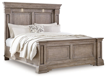 Blairhurst  Panel Bed With Mirrored Dresser, Chest And Nightstand