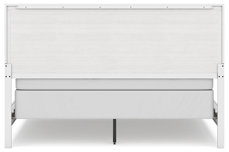 Binterglen California  Panel Bed With Mirrored Dresser, Chest And Nightstand