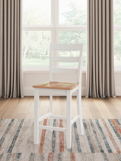 Gesthaven Counter Height Dining Table and 2 Barstools