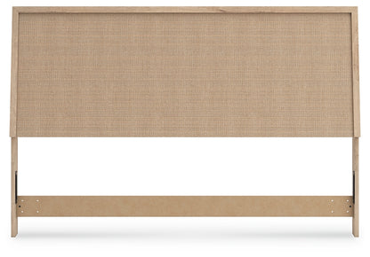 Cielden  Panel Headboard With Mirrored Dresser And Nightstand