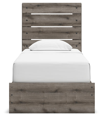Graystorm  Panel Storage Bed With Mirrored Dresser