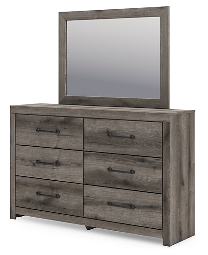 Graystorm  Panel Storage Bed With Mirrored Dresser