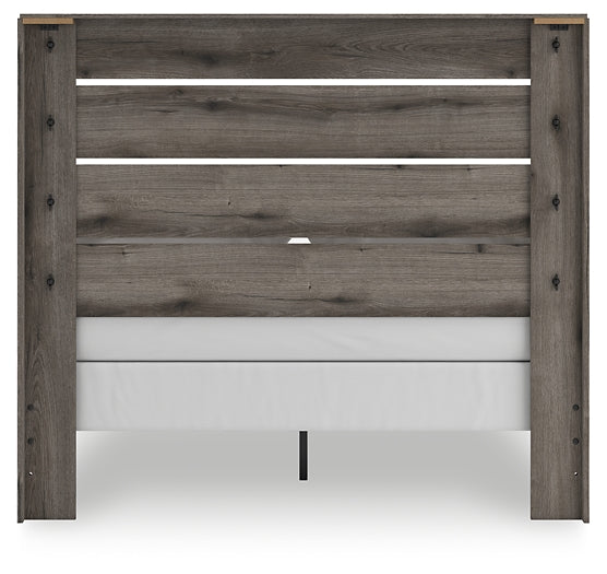 Graystorm  Panel Bed With Mirrored Dresser, Chest And Nightstand