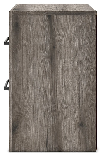 Graystorm  Panel Bed With Storage With Mirrored Dresser, Chest And Nightstand