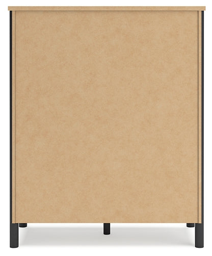 Cadmori  Upholstered Panel Bed With Mirrored Dresser, Chest And Nightstand