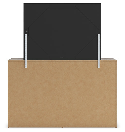 Graystorm  Panel Storage Bed With Mirrored Dresser, Chest And Nightstand