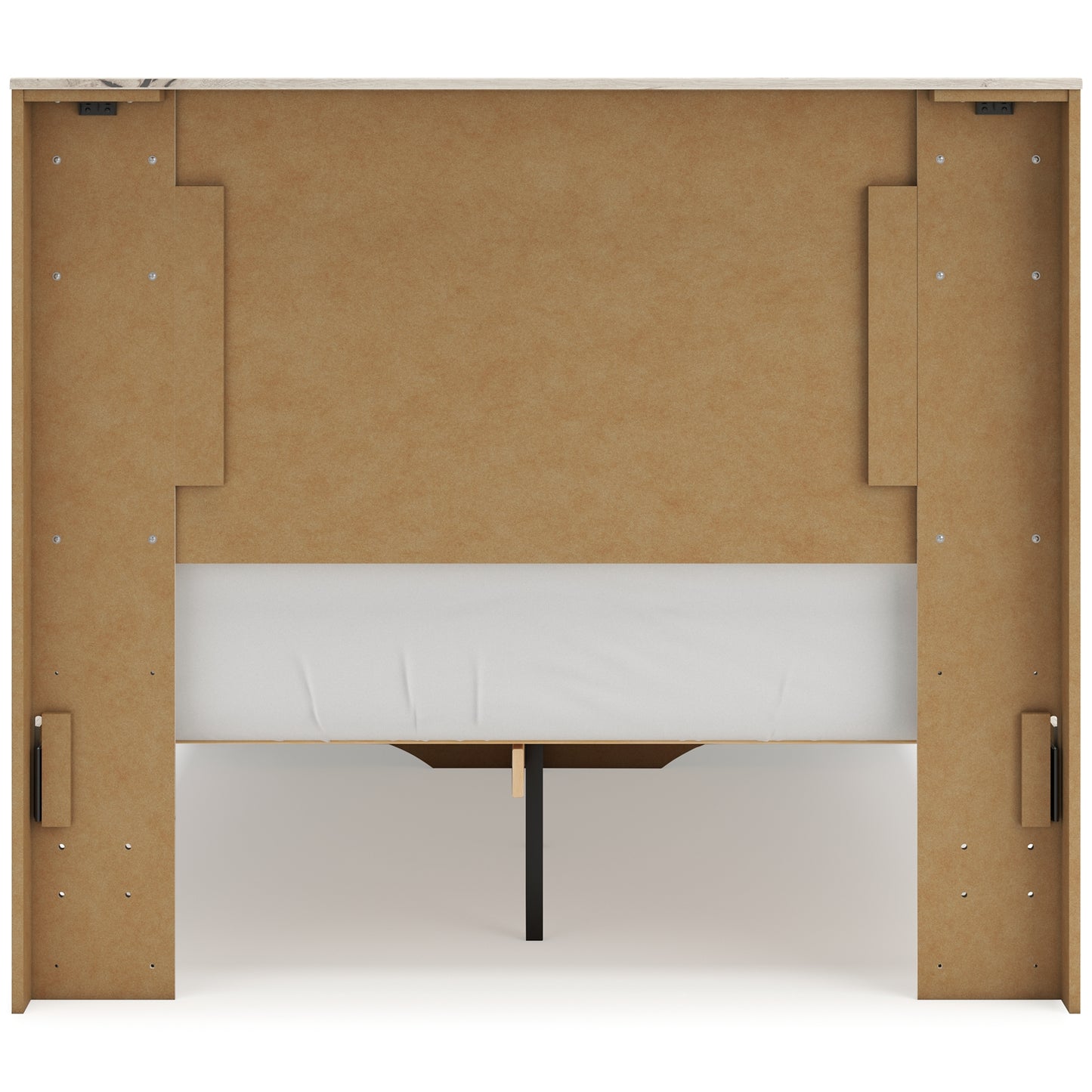 Lawroy  Panel Headboard With Mirrored Dresser, Chest And Nightstand