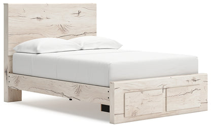 Lawroy  Panel Storage Bed With Mirrored Dresser, Chest And Nightstand