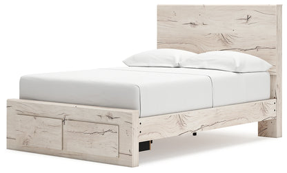 Lawroy  Panel Storage Bed With Mirrored Dresser, Chest And Nightstand