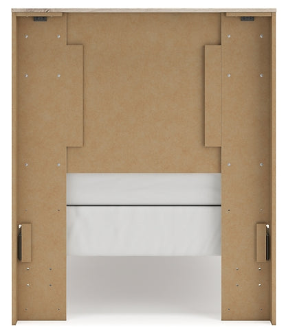 Lawroy  Panel Headboard With Mirrored Dresser, Chest And Nightstand