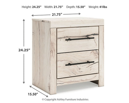 Lawroy  Panel Headboard With Mirrored Dresser, Chest And Nightstand
