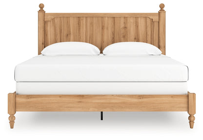 Aleaport  Panel Bed With Mirrored Dresser