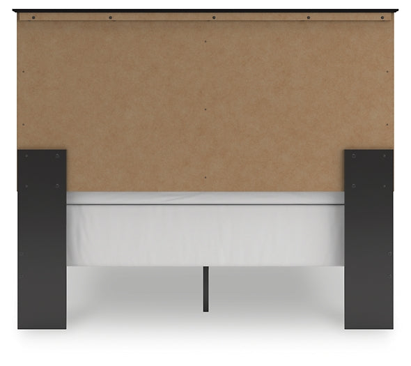 Maribel  Panel Bed With Mirrored Dresser