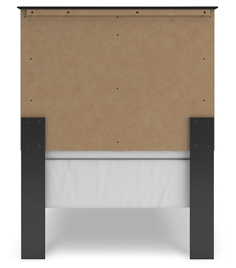 Maribel  Panel Bed With Mirrored Dresser