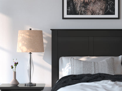 Maribel  Panel Bed With Mirrored Dresser