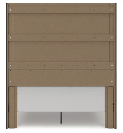 Fraluna  Panel Storage Bed With Mirrored Dresser
