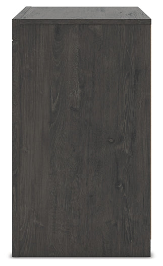 Fraluna  Panel Bed With Mirrored Dresser, Chest And Nightstand