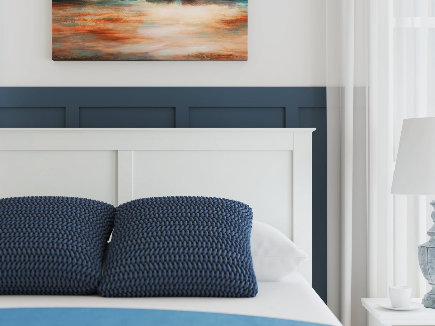 Bostwick Shoals  Panel Bed With Mirrored Dresser