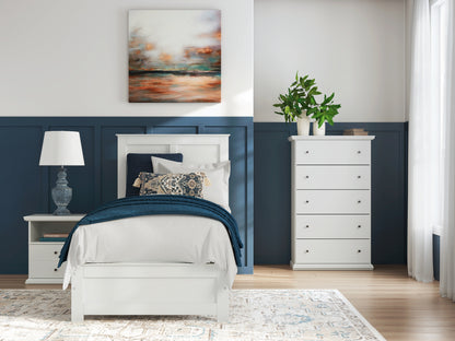 Bostwick Shoals  Panel Bed With Mirrored Dresser, Chest And Nightstand