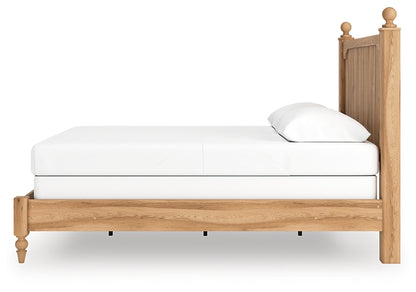 Aleaport  Panel Bed With Mirrored Dresser And Nightstand