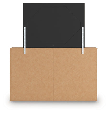 Aleaport  Panel Bed With Mirrored Dresser And Nightstand