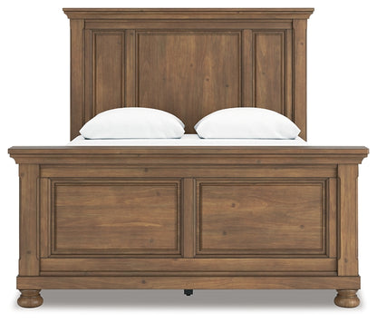 Feddinger  Panel Bed With Mirrored Dresser