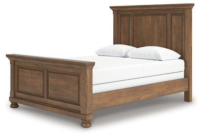 Feddinger  Panel Bed With Mirrored Dresser