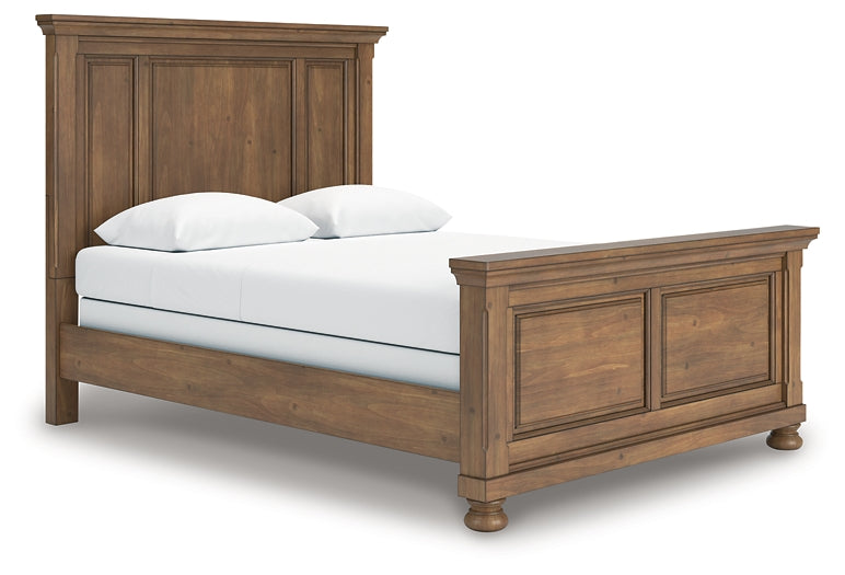 Feddinger  Panel Bed With Mirrored Dresser