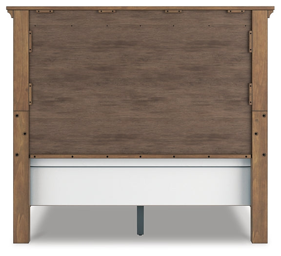 Feddinger  Panel Bed With Mirrored Dresser