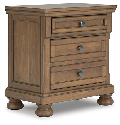 Feddinger California  Storage Sleigh Bed With Mirrored Dresser And Nightstand