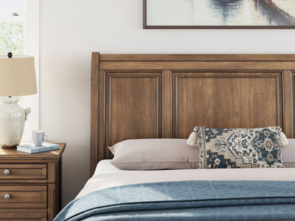 Feddinger California  Storage Sleigh Bed With Mirrored Dresser And Nightstand