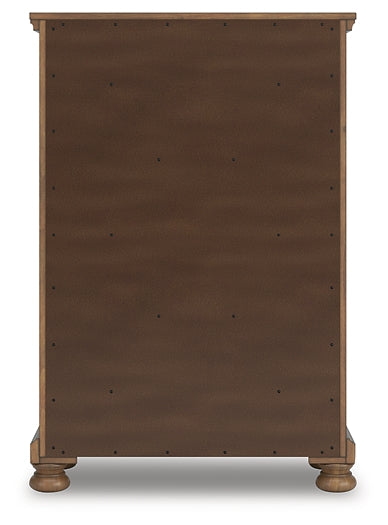 Feddinger  Storage Sleigh Bed With Mirrored Dresser, Chest And Nightstand