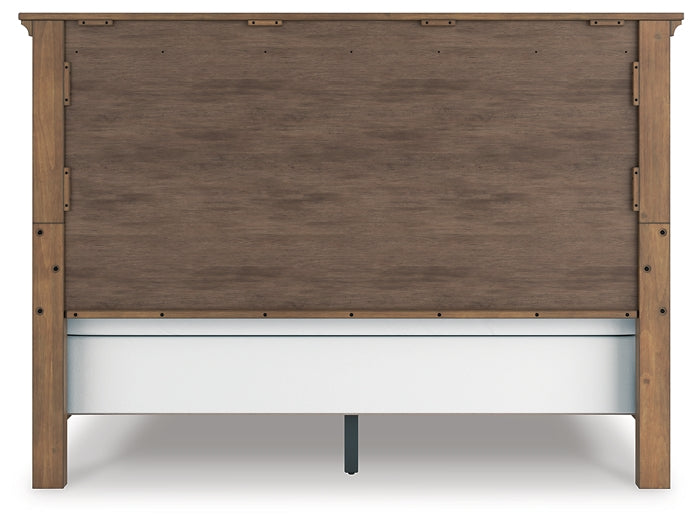 Feddinger  Panel Bed With Mirrored Dresser