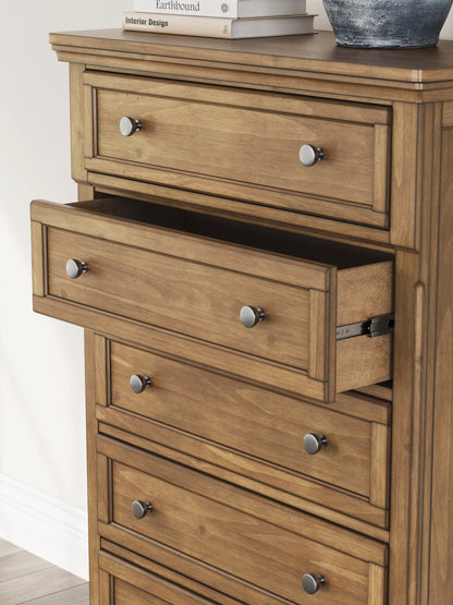 Feddinger  Panel Bed With Mirrored Dresser And Nightstand