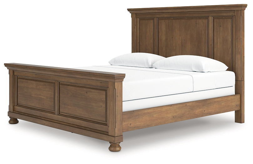 Feddinger  Panel Bed With Mirrored Dresser, Chest And Nightstand