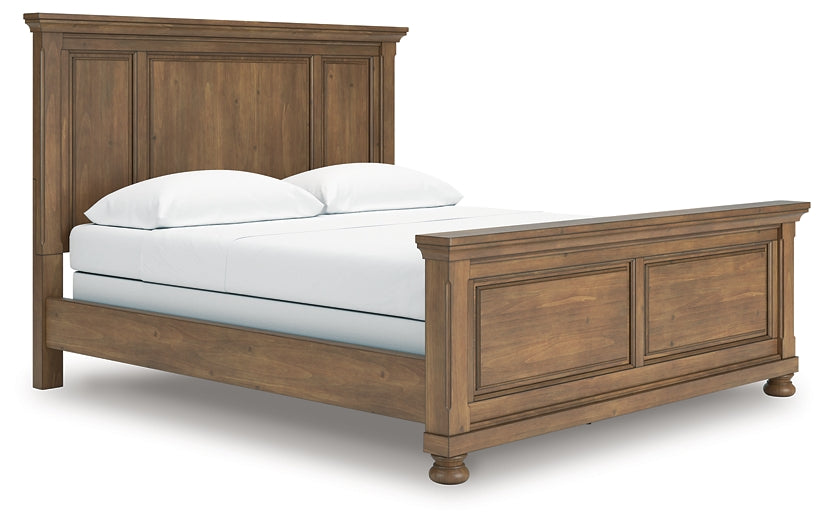 Feddinger California  Panel Bed With Mirrored Dresser