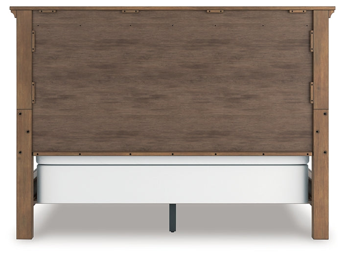 Feddinger California  Panel Bed With Mirrored Dresser