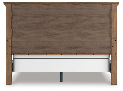 Feddinger California  Panel Bed With Mirrored Dresser