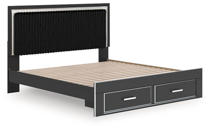 Zuraleus  Upholstered Panel Storage Bed