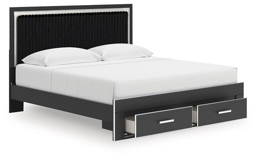 Zuraleus  Upholstered Panel Storage Bed