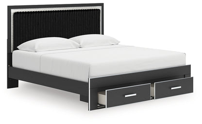 Zuraleus  Upholstered Panel Storage Bed