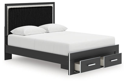 Zuraleus  Upholstered Panel Storage Bed