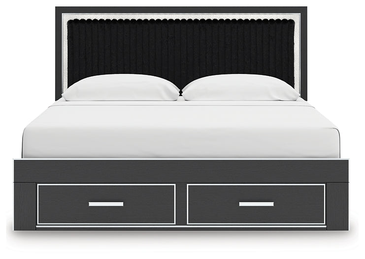 Zuraleus  Upholstered Panel Storage Bed