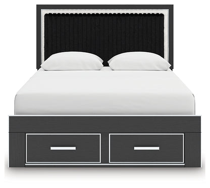 Zuraleus  Upholstered Panel Storage Bed
