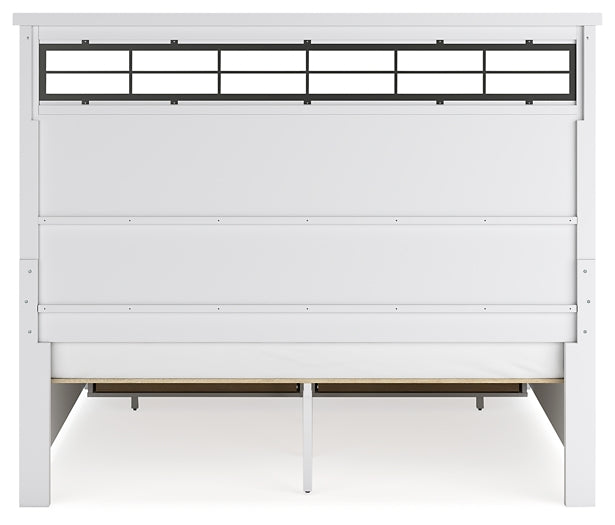 Ashbryn  Panel Storage Bed With Mirrored Dresser