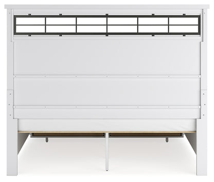 Ashbryn  Panel Storage Bed With Mirrored Dresser