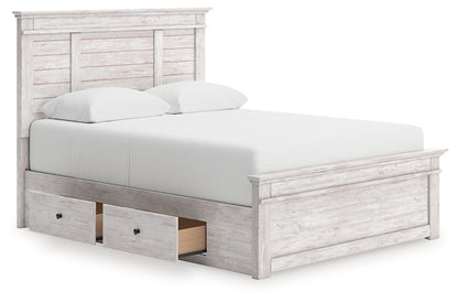 Makidern  Panel Storage Bed